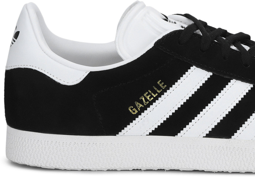 Mens black 2025 and white gazelles
