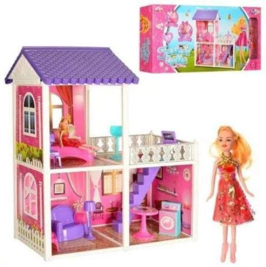 NGEL Girls 3D Doll House Large Simulation Fashion Villa With