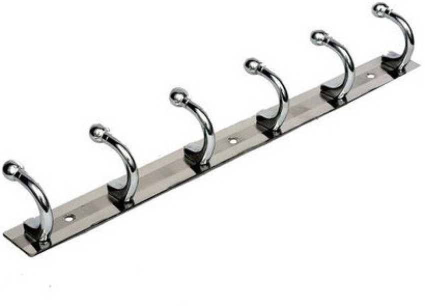 Over The Door Hooks Set of 4, Single Hooks Hanger Metal for