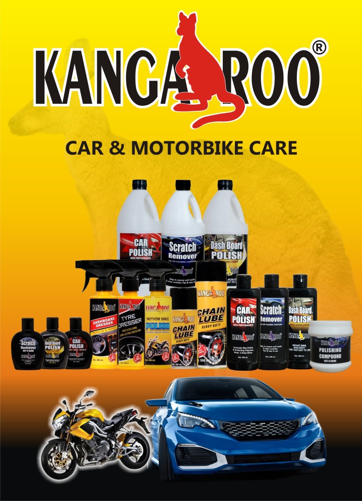 Kangaroo® Car Care Kit (Car Polish + Dashboard Polish + Scratch