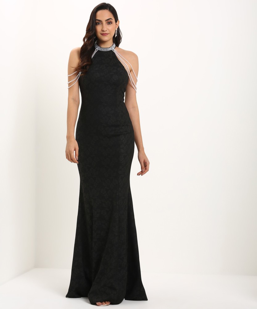 Black gown on store flipkart