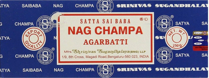 Satya Nagchampa incense stick aggarbati 250 gram x 1 pkt Nagchampa Price in  India - Buy Satya Nagchampa incense stick aggarbati 250 gram x 1 pkt Nagchampa  online at