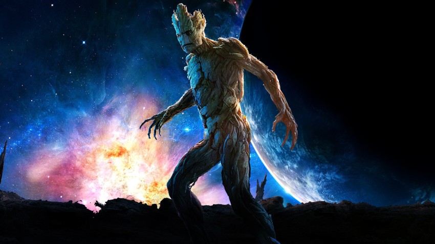 Groot in Marvels Guardians of the Galaxy Wallpaper 4K