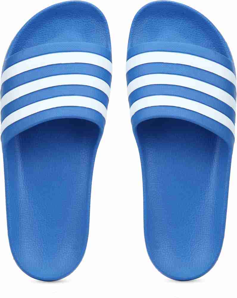 Blue adidas slides discount mens