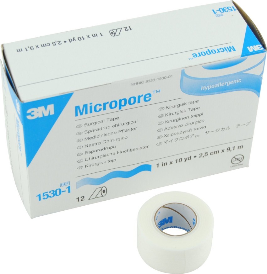 Esparadrapo Micropore Papel Color Piel 1'' X 10 yds 3M Unid