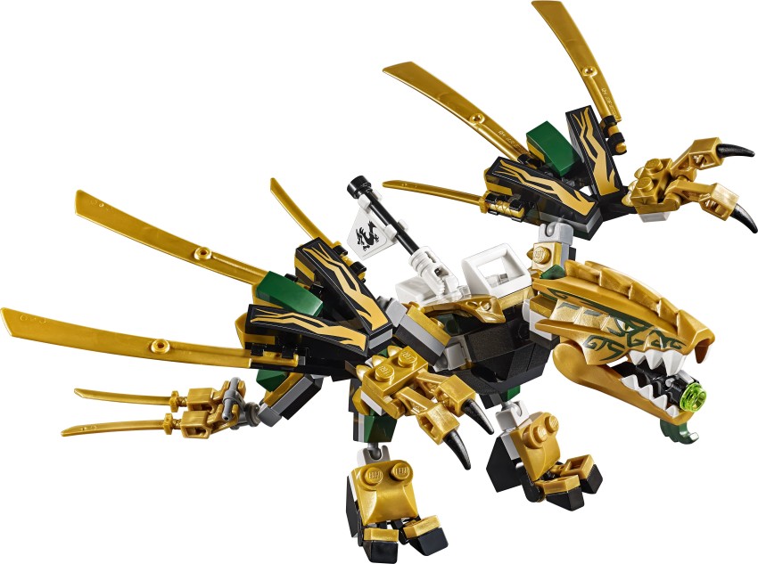 Golden lego dragon sale