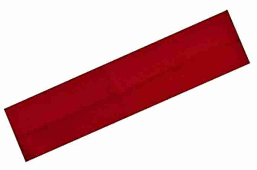 PIHU COLLECTION Plain Red Headband Stretch Elastic Yoga Soft