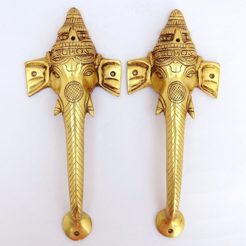 SUSAJJIT DECOR Traditional Door Handle Made of Brass Ganesha