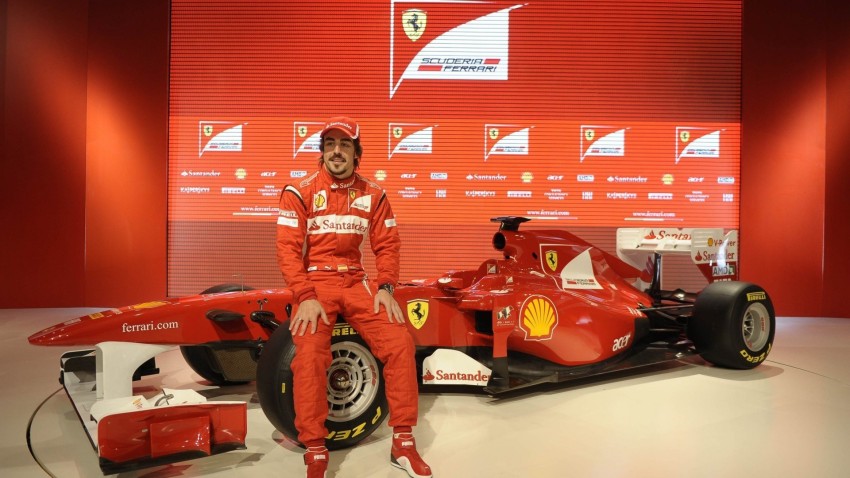 Fernando Alonso Racing F1 Poster