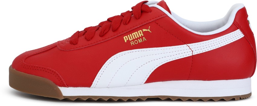 red puma roma shoes