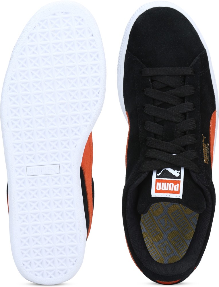 Puma suede classic hot sale black orange