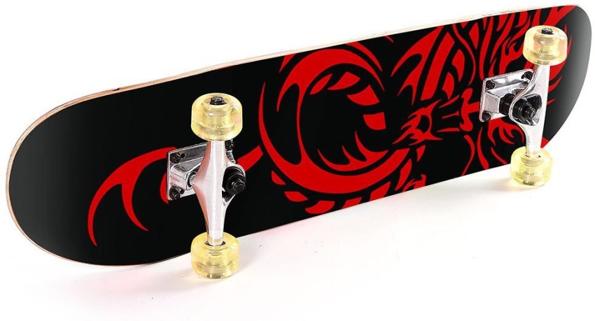 Leosportz 24 inch Skateboard Complete Longboard Double Kick Skate 