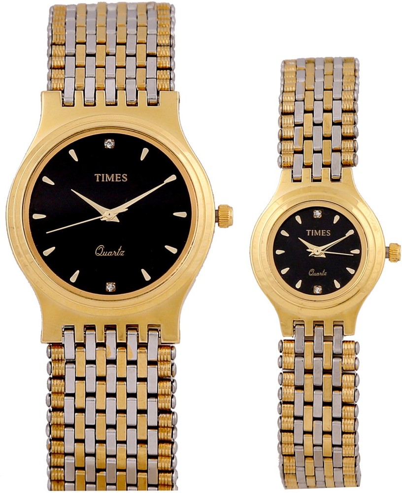 Times Gold Color Band Couple Watch Couple Wedding Gift Pair Watch Analog Watch For Men Women Buy Times Gold Color Band Couple Watch Couple Wedding Gift Pair Watch Analog