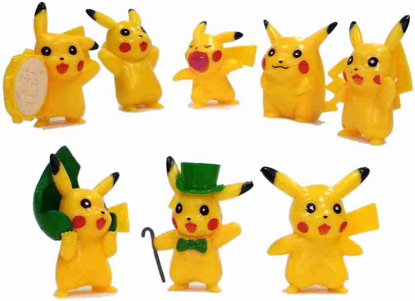 8pcs/set pokemon brinquedos anime figuras pikachu action figure to