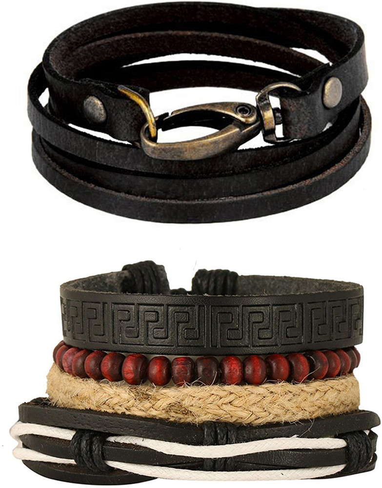 ZIVOM Leather Bracelet Set Price in India Buy ZIVOM Leather