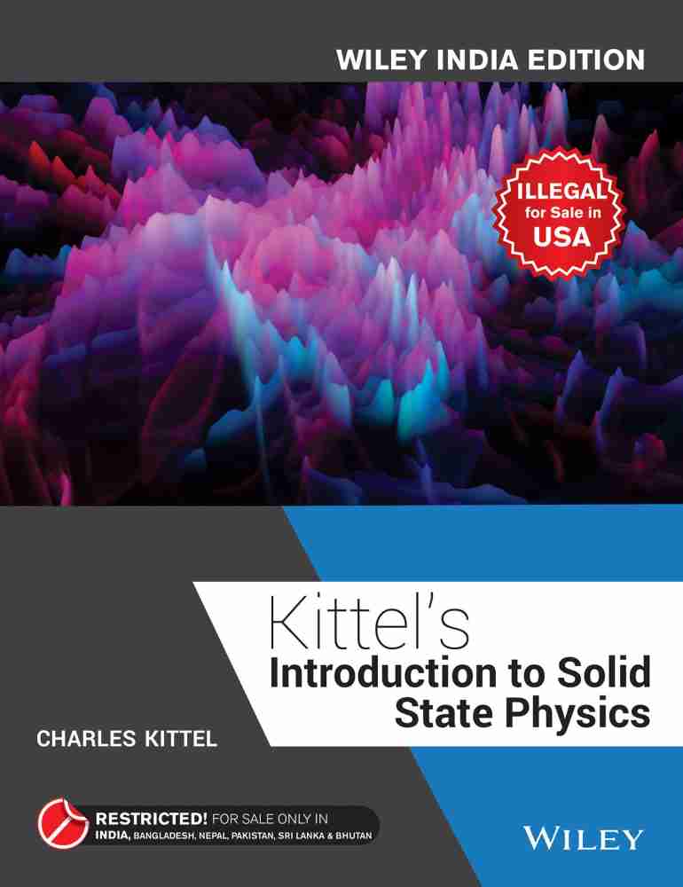 Kittel's Introduction to Solid State Physics 1 Edition: Buy