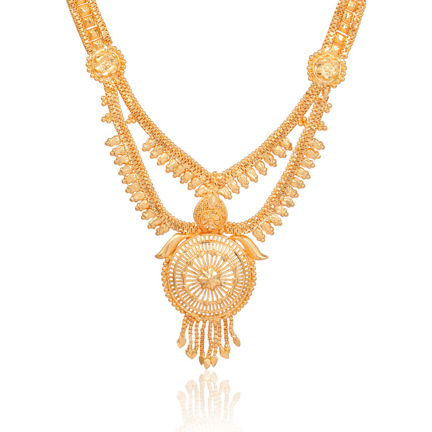 IMC DEALS Ethnic 22K Gold Plated Handcrafted Rani Haar Gold plated Plated Alloy Necklace Price in India Buy IMC DEALS Ethnic 22K Gold Plated Handcrafted Rani Haar Gold plated Plated Alloy Necklace Onl...