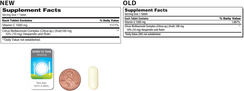 Kirkland Signature Timed Release Vitamin C 1000 mg - 500 Tablets