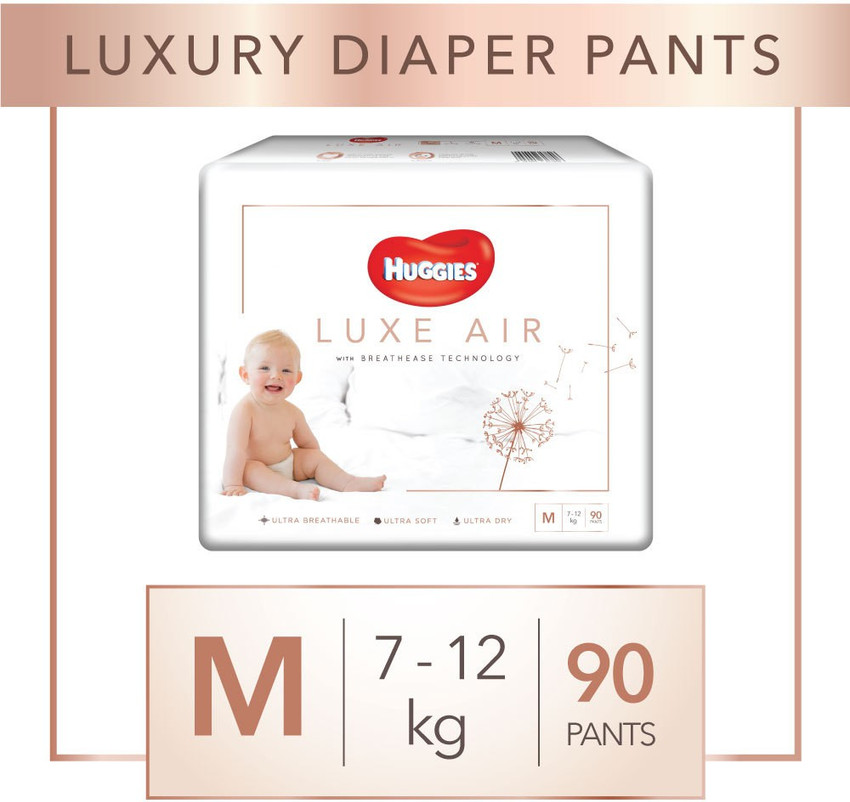 Huggies Luxe Air M Buy 90 Huggies Pant Diapers for babies