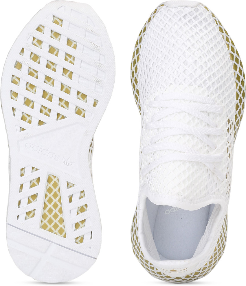 Adidas deerupt gold white 2025