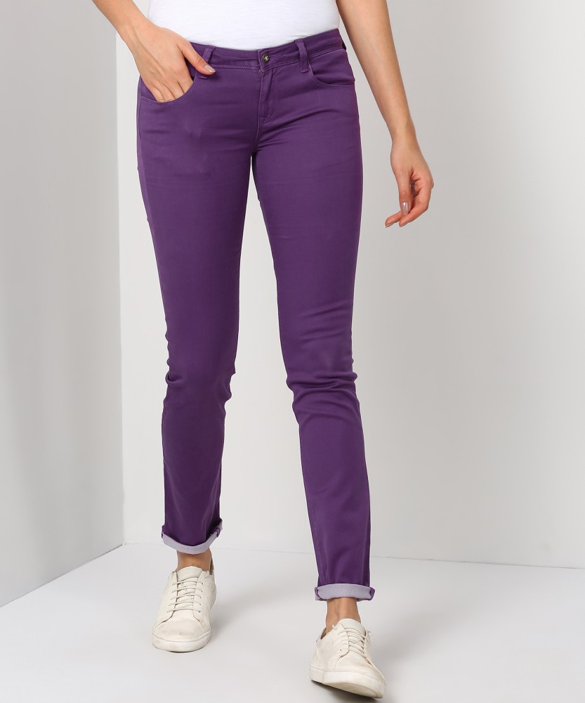 Purple Skinny Ladies Jeans, Waist Size: 38 and 40 inches at Rs 500/piece in  Gandhinagar