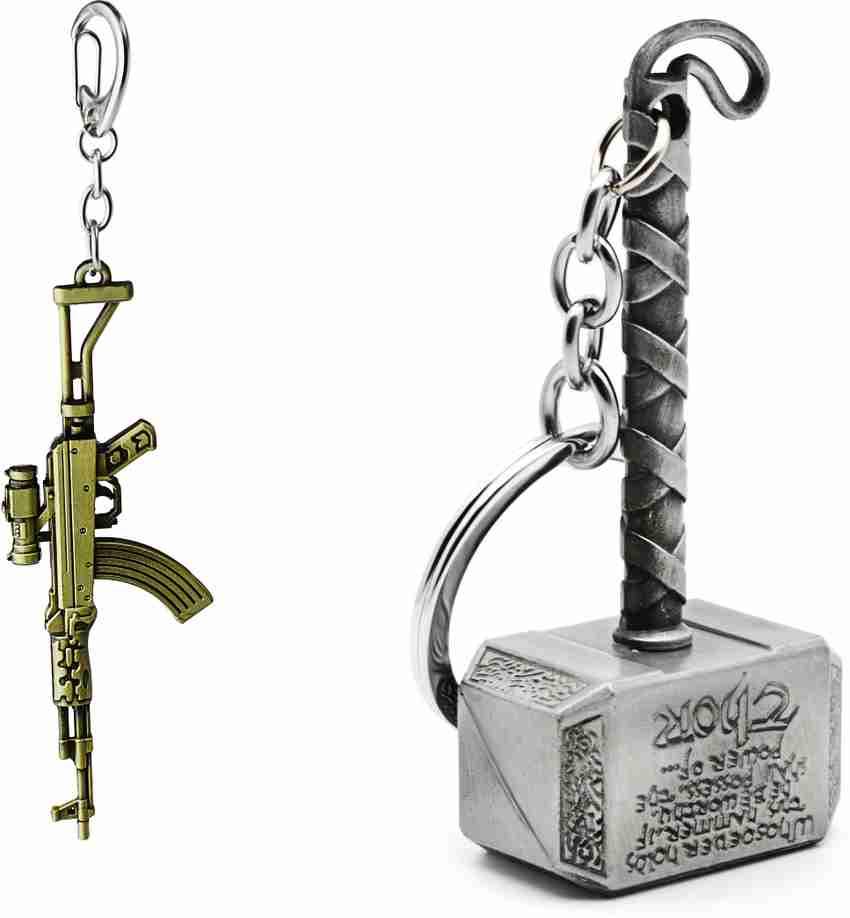 Three Shades Thor Infinity War Hammer Keychain Marvel Keychain PUBG Key Chain Price in India Buy Three Shades Thor Infinity War Hammer Keychain Marvel Keychain PUBG Key Chain online