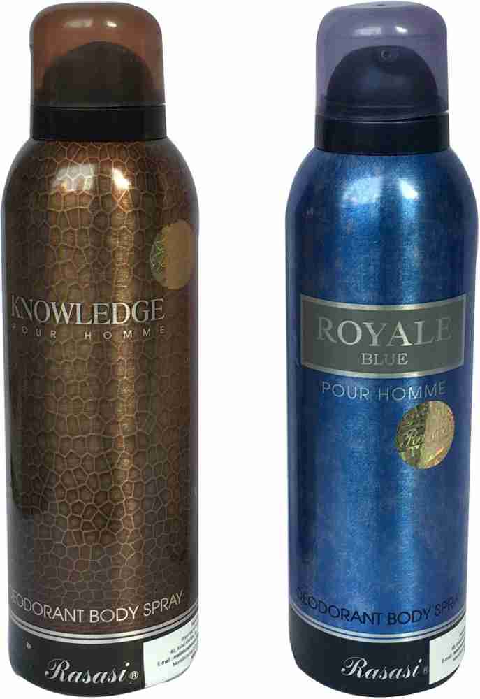 RASASI Knowledge Pour Homme Royale Blue Pour Homme Pack of 2