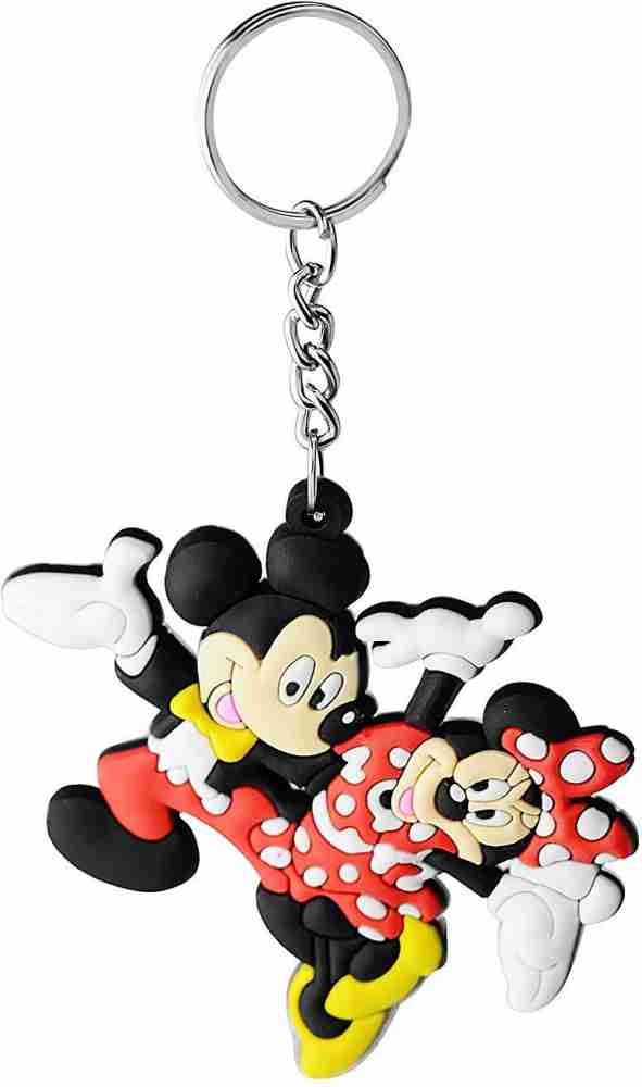 LV x Minnie Mouse leather Keychain key holder