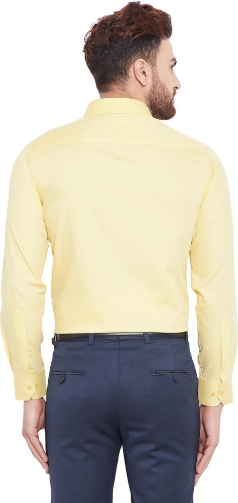 canary yellow mens dress shirt