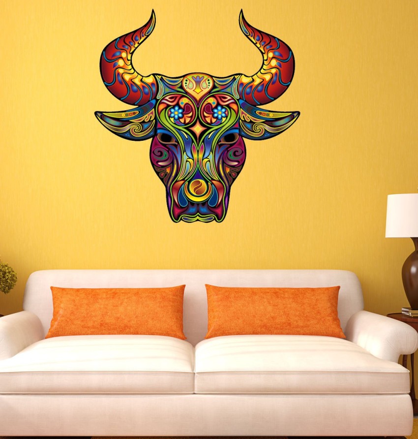 3D Carbon Emblem Sticker Logo Taurus Zodiac Sign Bull Bull Torro Taur