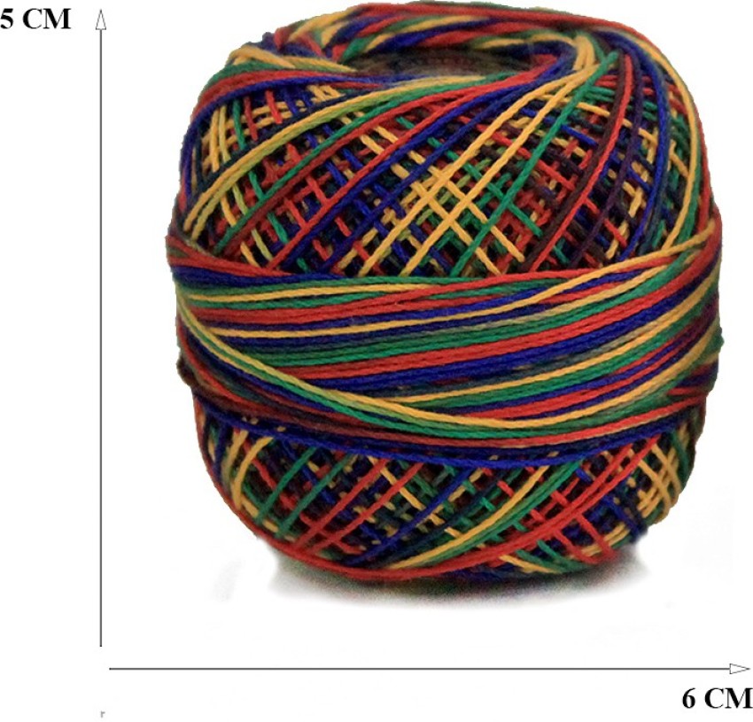 Embroiderymaterial Multicolor Size 12 Thick Crochet Thread Price