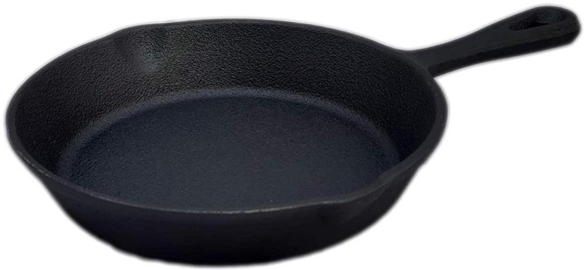  ROSTON Cast Iron Kadai Pre Seasoned Kadhai Wok 26 cm