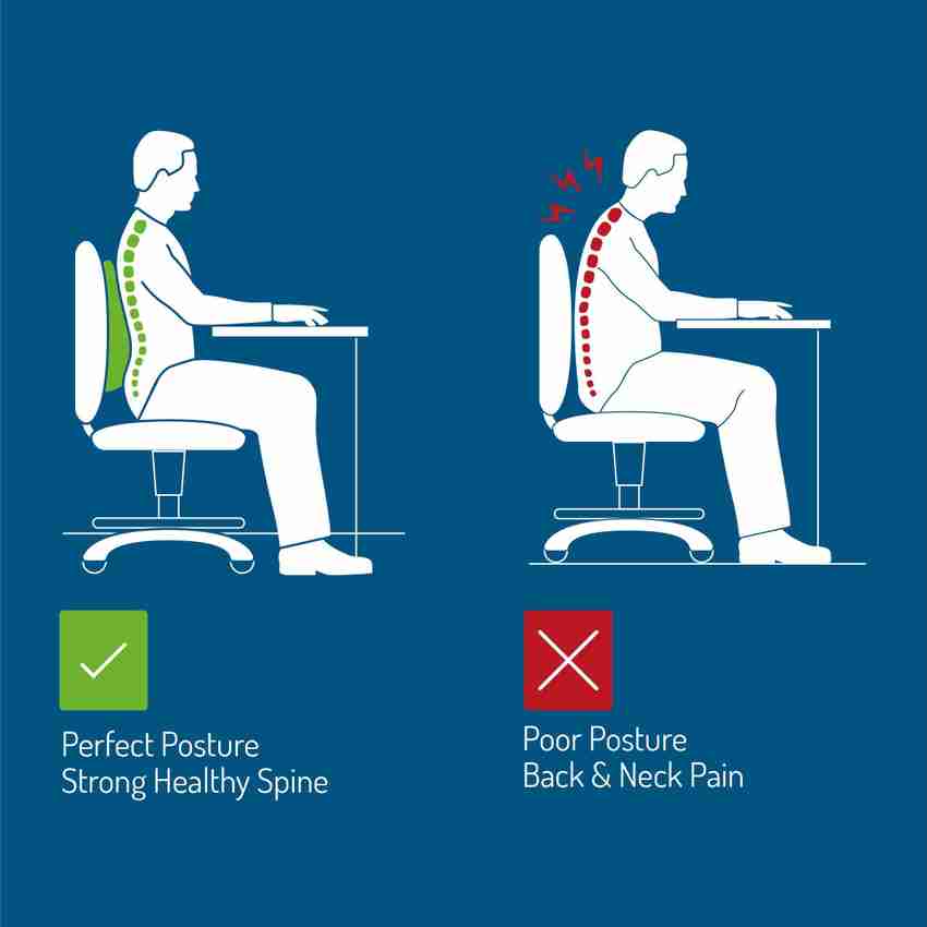 Perfect posture support cushion clearance