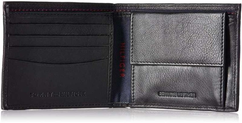 TOMMY HlLFlGER Men Black Genuine Leather Wallet black - Price in