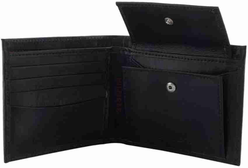 TOMMY HlLFlGER Men Casual Black Genuine Leather Wallet black