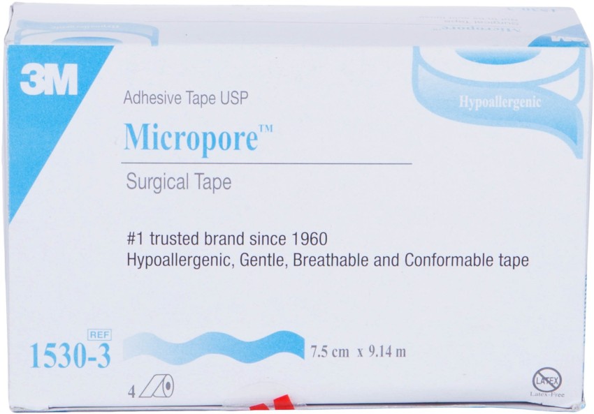 3M Micropore Tape 1530-1 (2 rolls) 1 x 10 yards