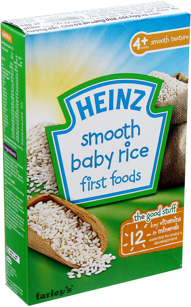Heinz smooth baby sale rice first foods