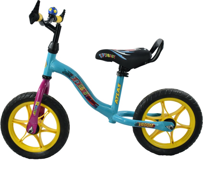 ATLAS Vroom Superbaby Balance Bike For Kids of Age 2 5 Yrs Sky