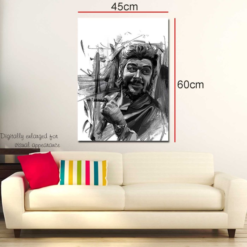 Che Guevara. Original oil painting on black velvet by by high quality Argo size (24