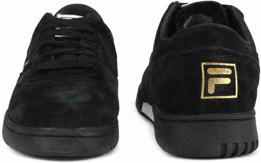 Fila black shop suede sneakers