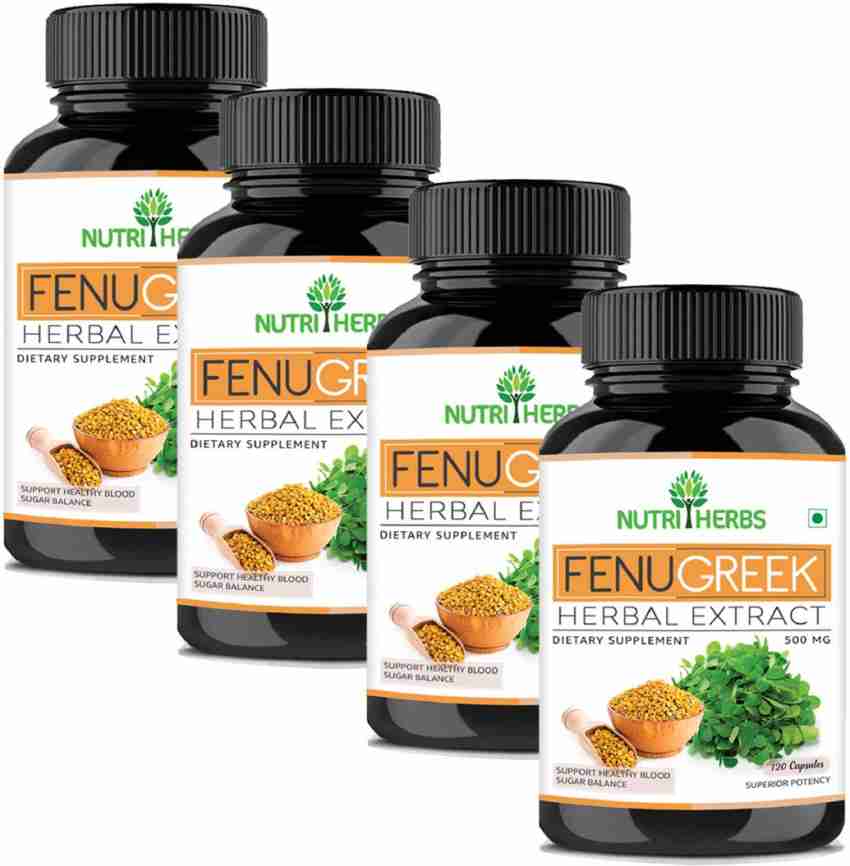 Nutriherbs Fenugreek Extract 500mg 120 Capsules Best Fenugreek