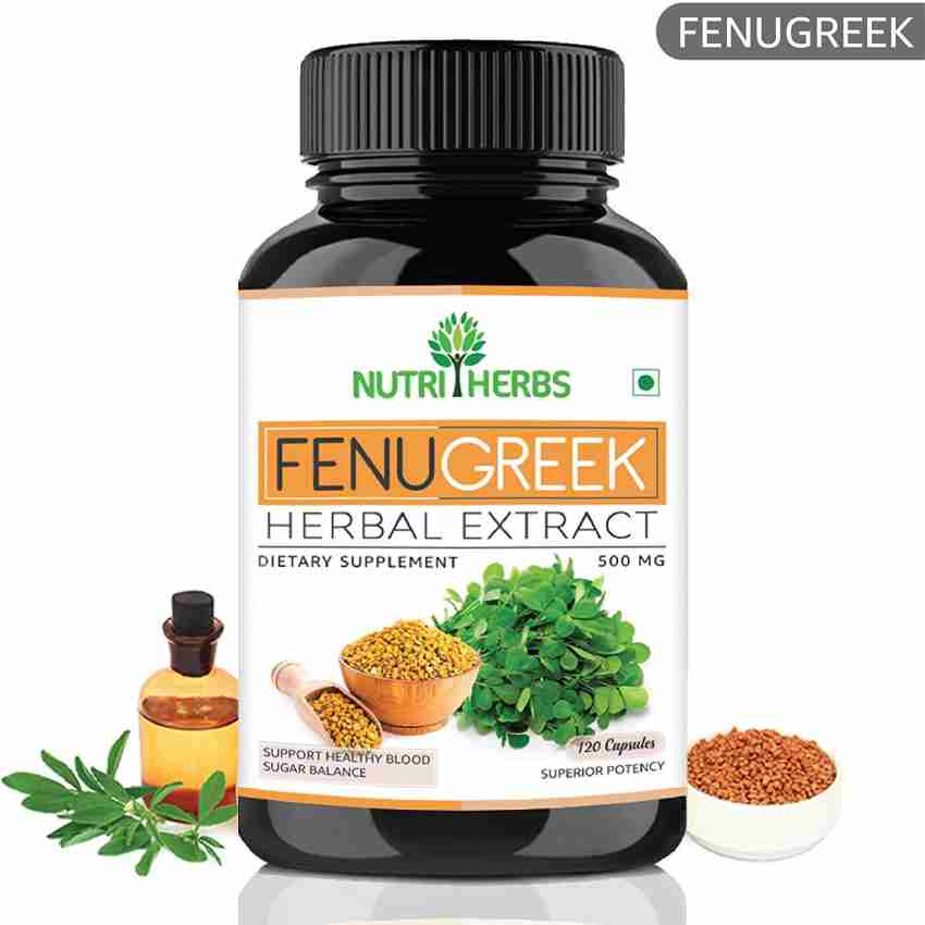 Nutriherbs Fenugreek Extract 500mg 120 Capsules Best Fenugreek