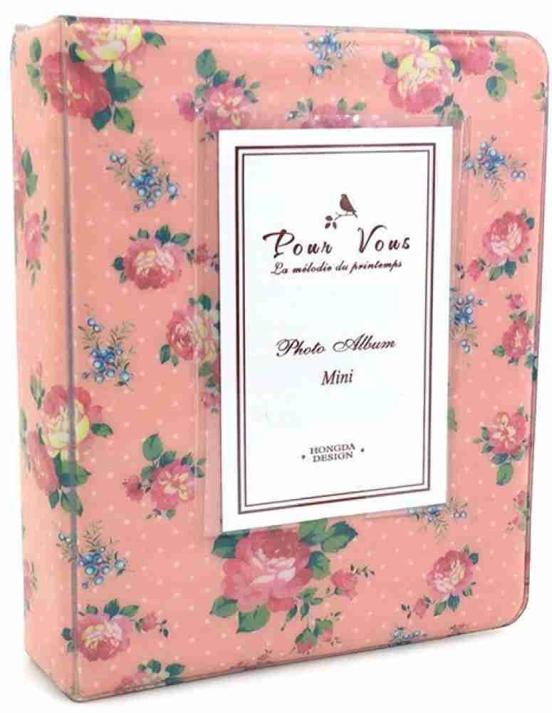 Caiul 64 Pockets Photo Album , Polaroid Pink Album Price in India