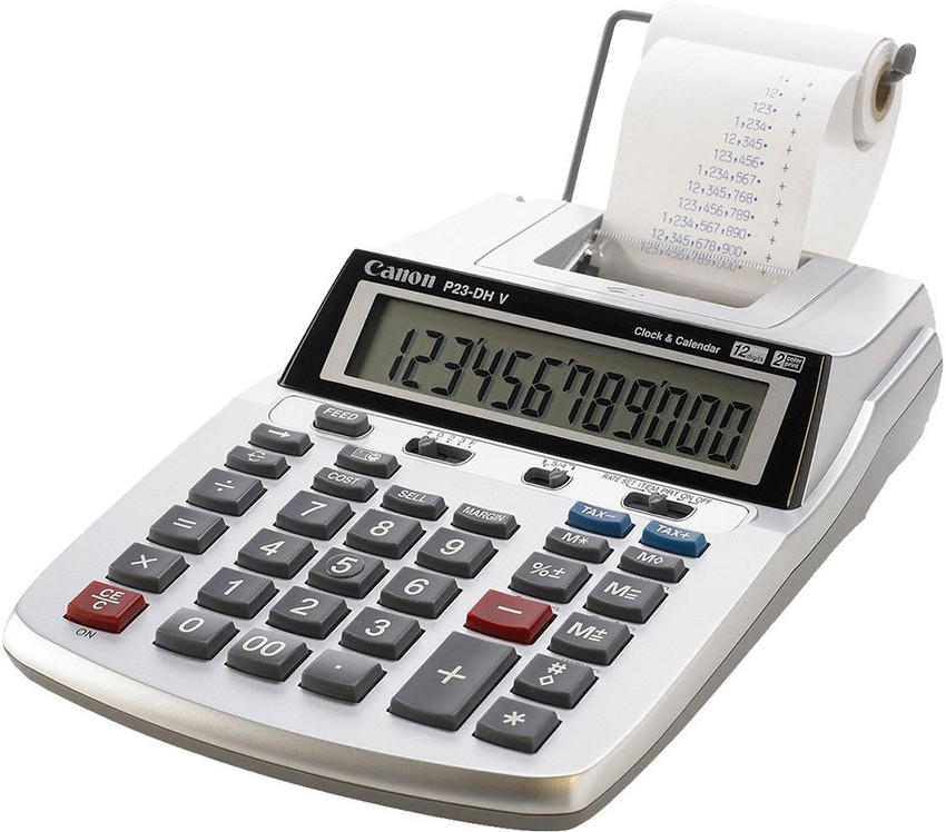 Flipkart Canon P23 DH V 2 color mini Desktop Printing Calculator Printing Calculator Printing