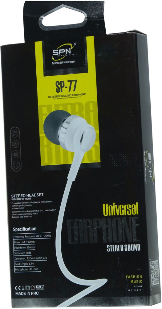 Spn earphone price outlet