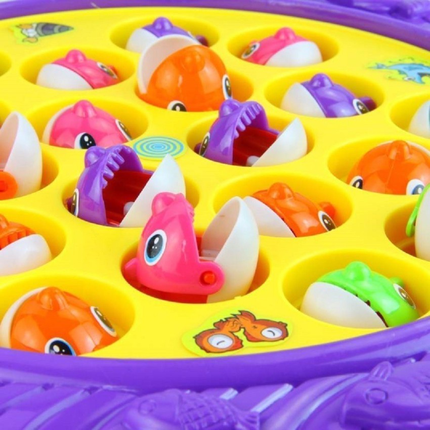 MS Amaze Magnetic Fish Catching Game with 4 Pools, 4 Fishing Rods