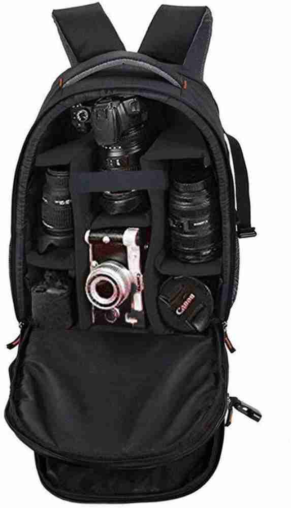Smiledrive Waterproof DSLR Backpack Camera Bag, Lens Accessories Carry Case  for Nikon, Canon, Olympus, Pentax & Others-Ideal for Professional