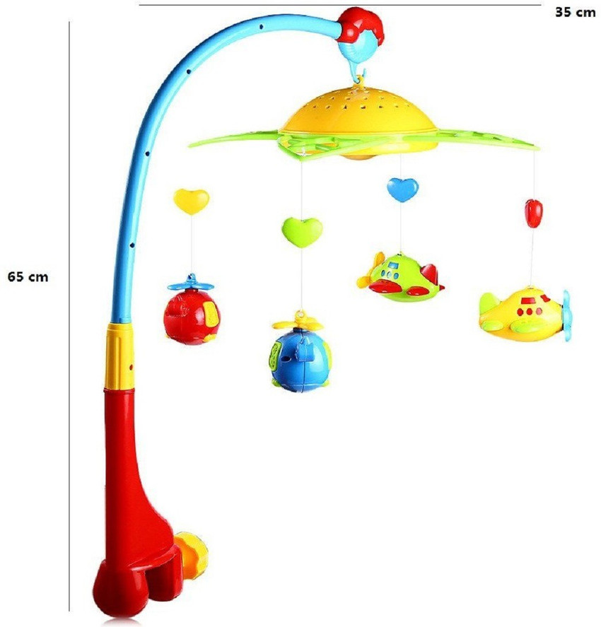 EMOB 360 Degrees Rotating Baby Rattles Musical Star Projector