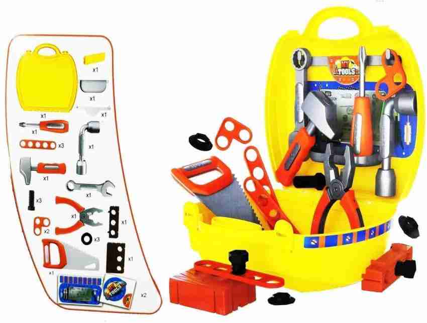 Buy KGINT Toys Portable Tool Toy with Accessories Briefcase Boys Girls  Engineer Toolbox kit Kids Workshop Toll Box (Set of 25 Pieces) Online at  Low Prices in India 