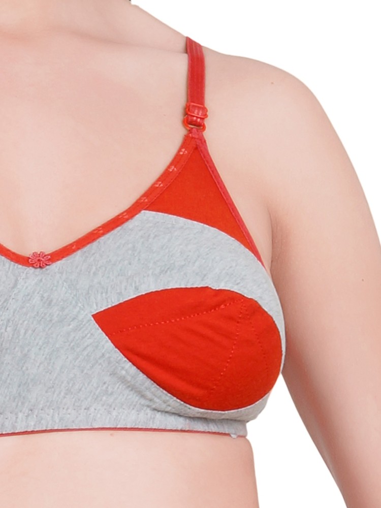 Adolescent Cotton Full Cup Bralette Bra (Combo Pack of 6) Women